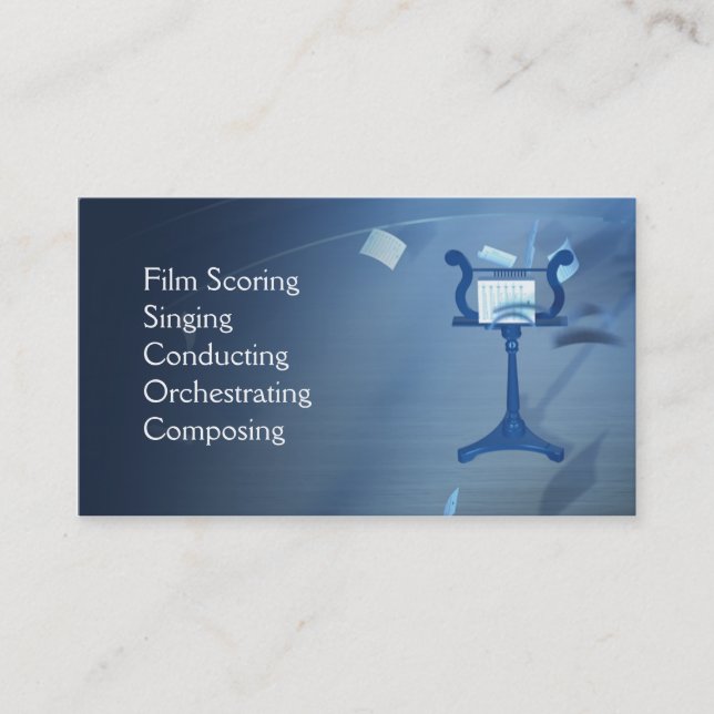 Magic Symphony Business Card (Front)