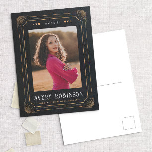 Magic Tarot Graduation Photo Announcement Postcard