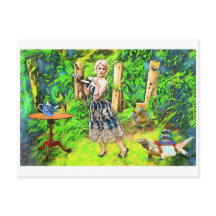 Magic Tea Party fantasy garden animals