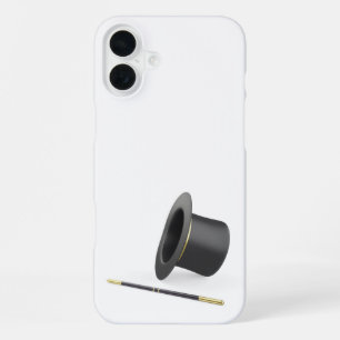 Magic top hat and magic wand iPhone 16 plus case