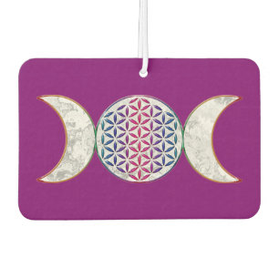 Magic Triple Moon - Spirit Flower Of Life 2 Car Air Freshener