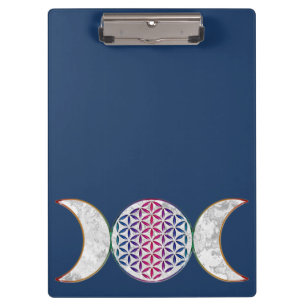 Magic Triple Moon - Spirit Flower Of Life 2 Planne Clipboard
