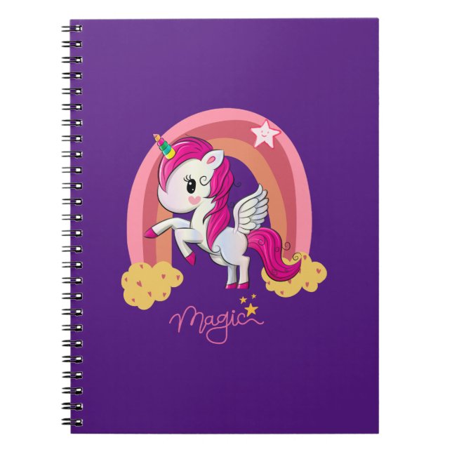 Magic Unicorn Fan Club       Notebook (Front)