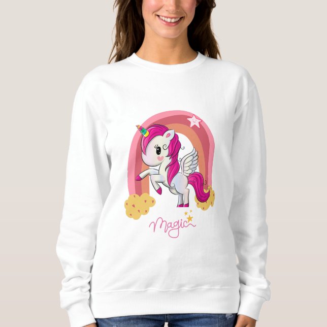 Magic Unicorn Fan Club  Sweatshirt (Front)