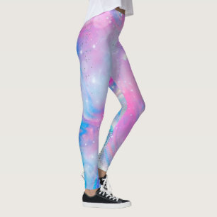 Magic Unicorn Pink Blue Leggings