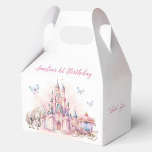 Magic Unicorn Princess Castle Birthday Favour Boxe Favour Box