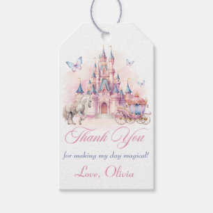 Magic Unicorn Princess Castle Birthday Gift Tag