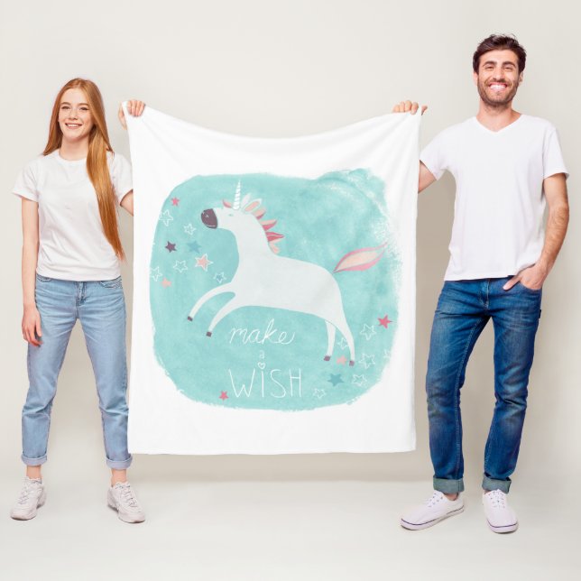 Magic Unicorn Squad - Make a Wish Fleece Blanket (In Situ)
