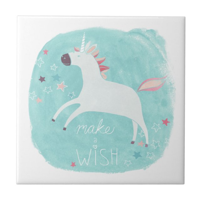 Magic Unicorn Squad - Make a Wish Tile (Front)