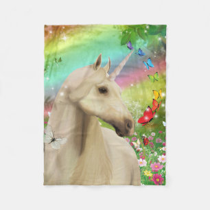 Magic Unicorn with Rainbows & Butterflies blanket