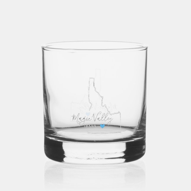 Magic Valley Idaho Cocktail Glass (Front)