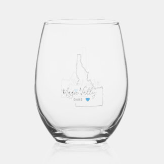 Magic Valley Idaho Stemless Wine Glass