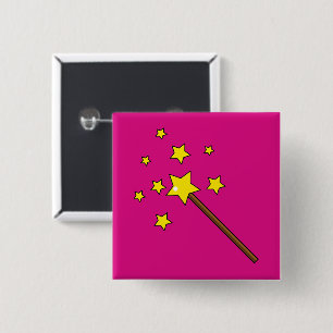 Magic Wand 15 Cm Square Badge