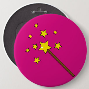 Magic Wand 6 Cm Round Badge
