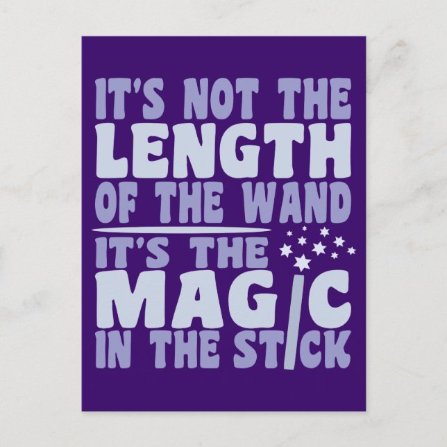 MAGIC WAND custom postcard (Front)