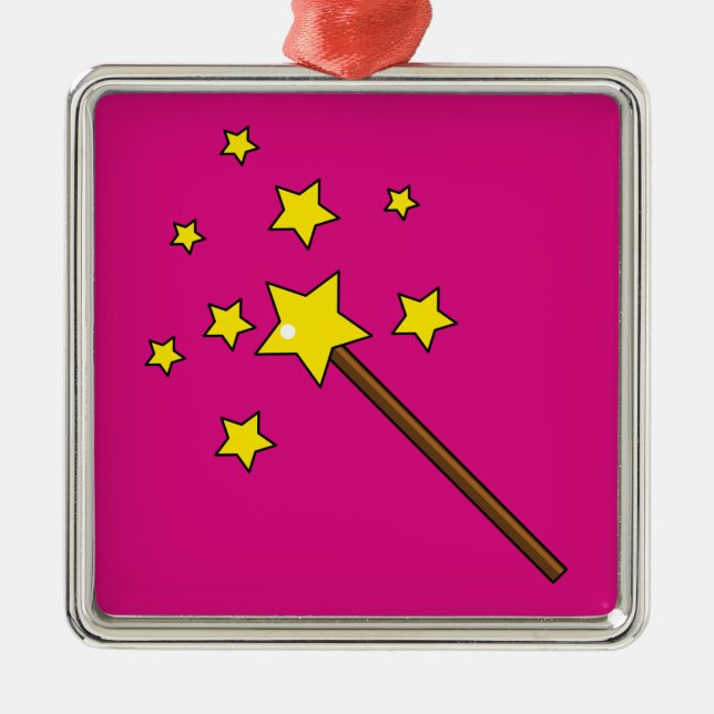 Magic Wand Metal Tree Decoration (Front)
