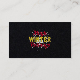 Magic Winter Holidays Business Card