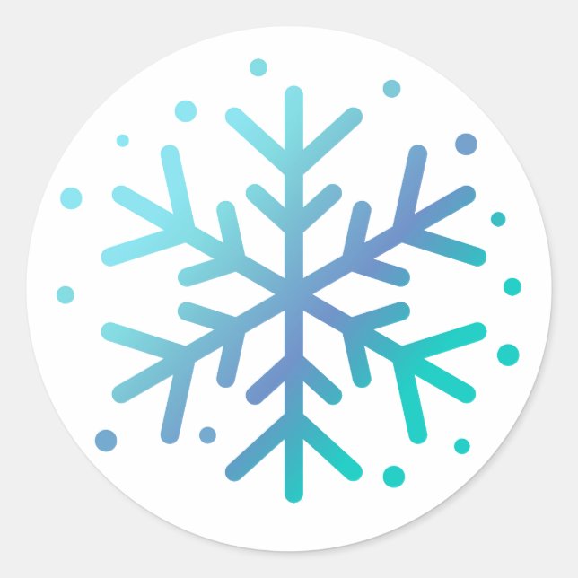 Magic winter snowflake Sticker (Front)