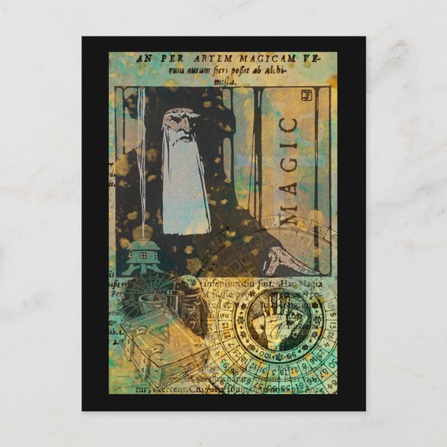 Magic Wizard Postcard (Front)