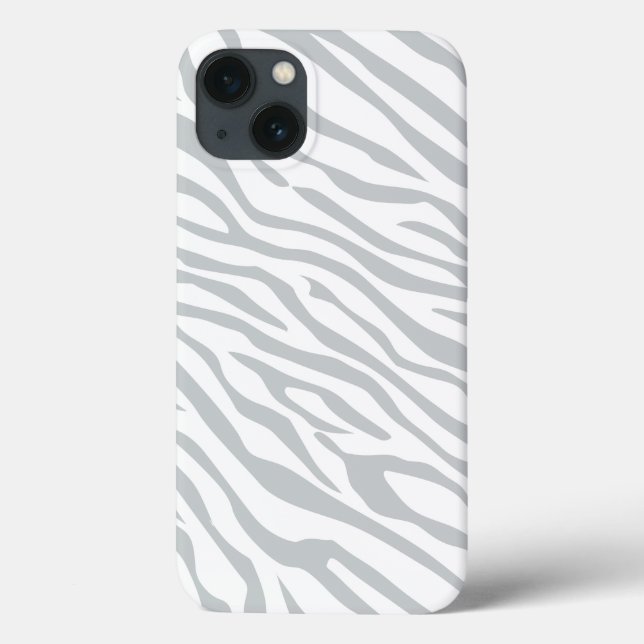 Magic Zebra Stripes Click to Customise Grey Colour Case-Mate iPhone Case (Back)