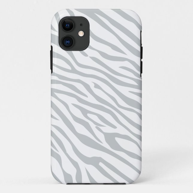Magic Zebra Stripes Click to Customise Grey Colour Case-Mate iPhone Case (Back)