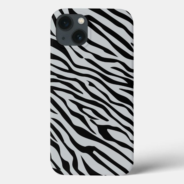 Magic Zebra Stripes Click to Customise Grey Colour Case-Mate iPhone Case (Back)
