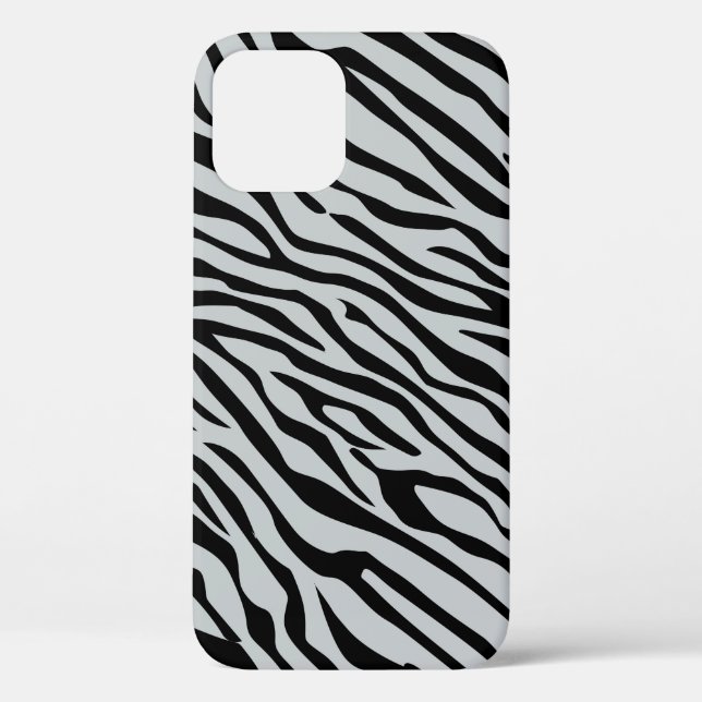 Magic Zebra Stripes Click to Customise Grey Colour Case-Mate iPhone Case (Back)