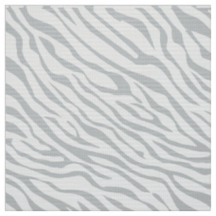 Magic Zebra Stripes Click to Customise Grey Colour Fabric