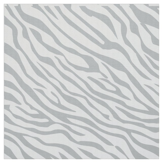 Magic Zebra Stripes Click to Customise Grey Colour Fabric (Swatch)