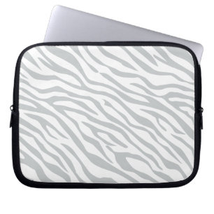 Magic Zebra Stripes Click to Customise Grey Colour Laptop Sleeve