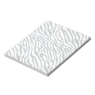 Magic Zebra Stripes Click to Customise Grey Colour Notepad