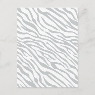 Magic Zebra Stripes Click to Customise Grey Colour Postcard