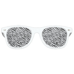 Magic Zebra Stripes Click to Customise Grey Colour Retro Sunglasses