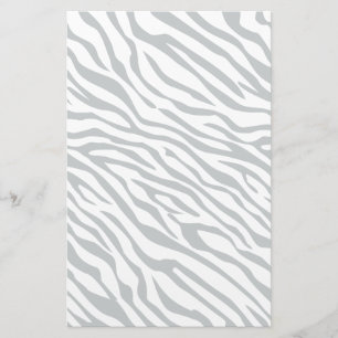 Magic Zebra Stripes Click to Customise Grey Colour Stationery