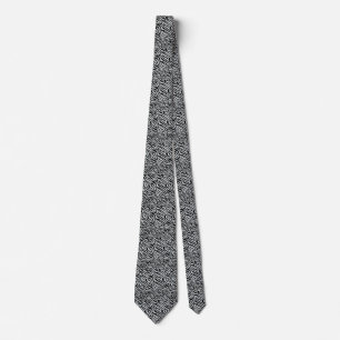 Magic Zebra Stripes Click to Customise Grey Colour Tie