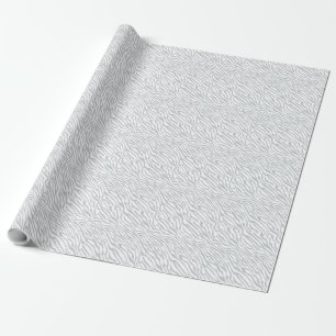 Magic Zebra Stripes Click to Customise Grey Colour Wrapping Paper
