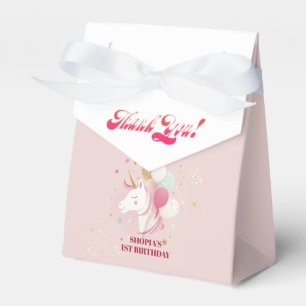 Magical 1st Birthday Unicorn Favour Box