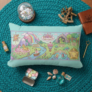 Magical Adventures Map Kids Nursery Pillow