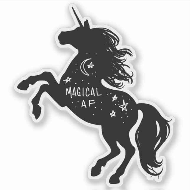 Magical AF Unicorn Sticker (Front)
