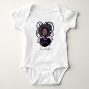 Magical Afro Woman Baby Bodysuit