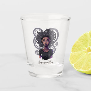 Magical Afro Woman Shot Glass