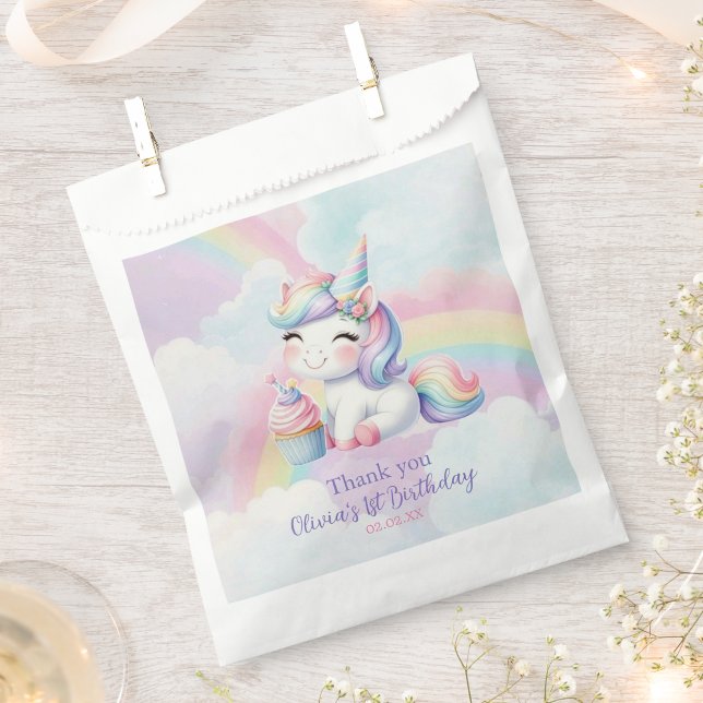 Magical and cute Unicorn Birthday Party Favour Bag (Creator Uploaded)