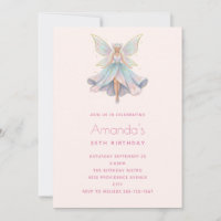 Magical Angel Fairy Pastel Colors Birthday