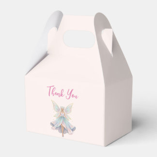 Magical Angel Fairy Pastel Colors Thank You Favour Box