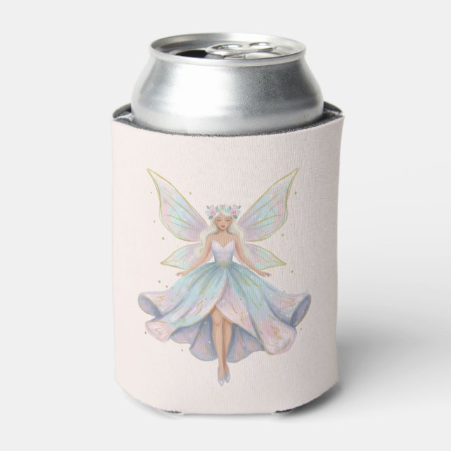 Magical Angel Fairy Pastel Colours Can Cooler (Can Front)