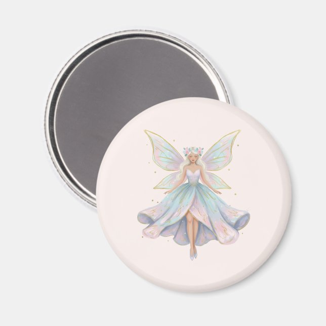 Magical Angel Fairy Pastel Colours Magnet (Front/Back)