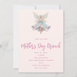 Magical Angel Fairy Pastel Colours Mother's Day Invitation