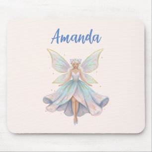 Magical Angel Fairy Pastel Colours Mouse Pad