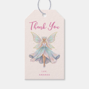 Magical Angel Fairy Pastel Colours Thank You Gift Tags