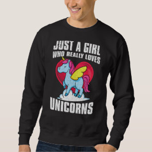 Magical Animal  Girls Women Fantasy Fairy Tale Uni Sweatshirt